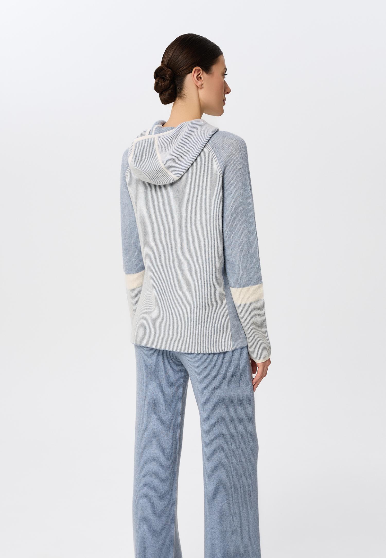 Кашемировый джемпер на молнии с капюшоном W25-00CH0914 Marc & André